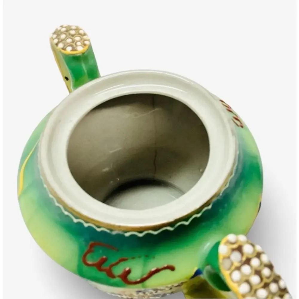 Vintage Japanese Dragonware Sugar Bowl 1930s